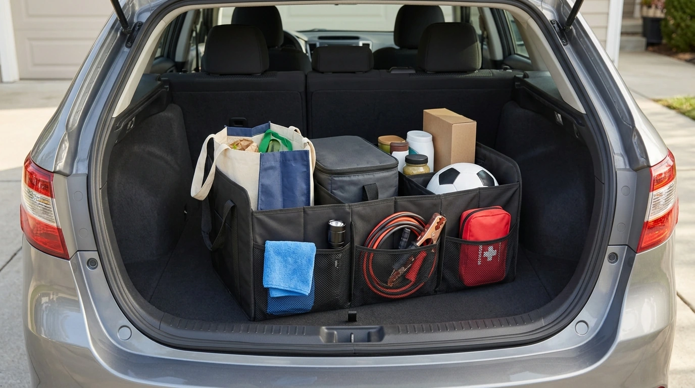 Owleys “Hexy” Car Trunk Organizer (Black): Cleaner Cargo